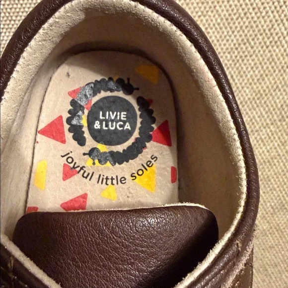 Livie & Luca Baby Shoes Brown Hook & Loop Fasten Cushioned Collar size 23/US7 - Picture 11 of 13